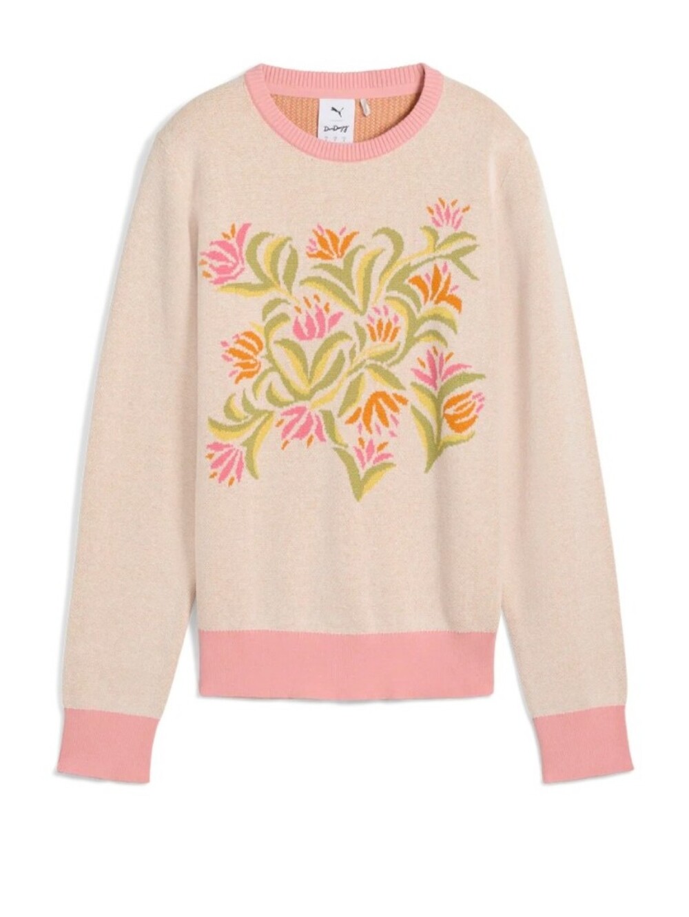 Puma X Dani Dazey Retro Floral Golf Sweater, Pink - Picture 5 of 14